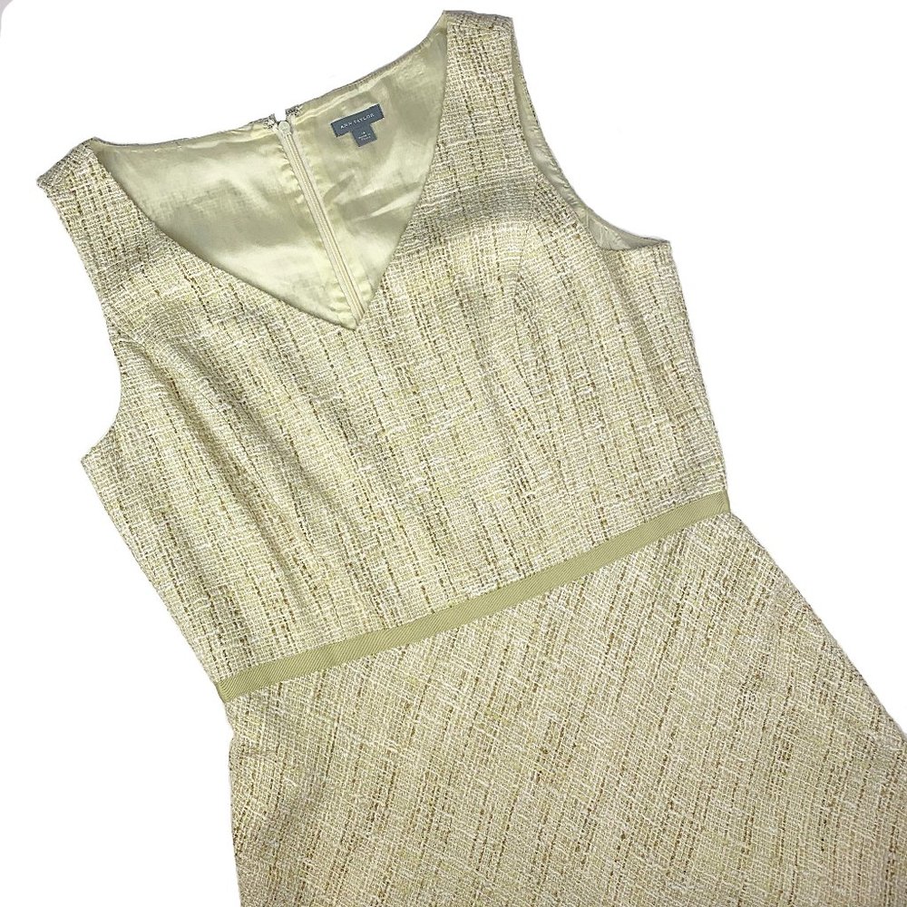 Ann Taylor Boucle Tweed A-Line Midi Shift Dress - Picture 1 of 9